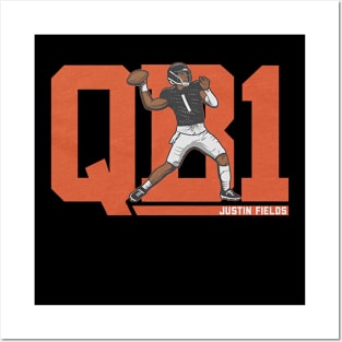 Justin Fields QB1 Posters and Art